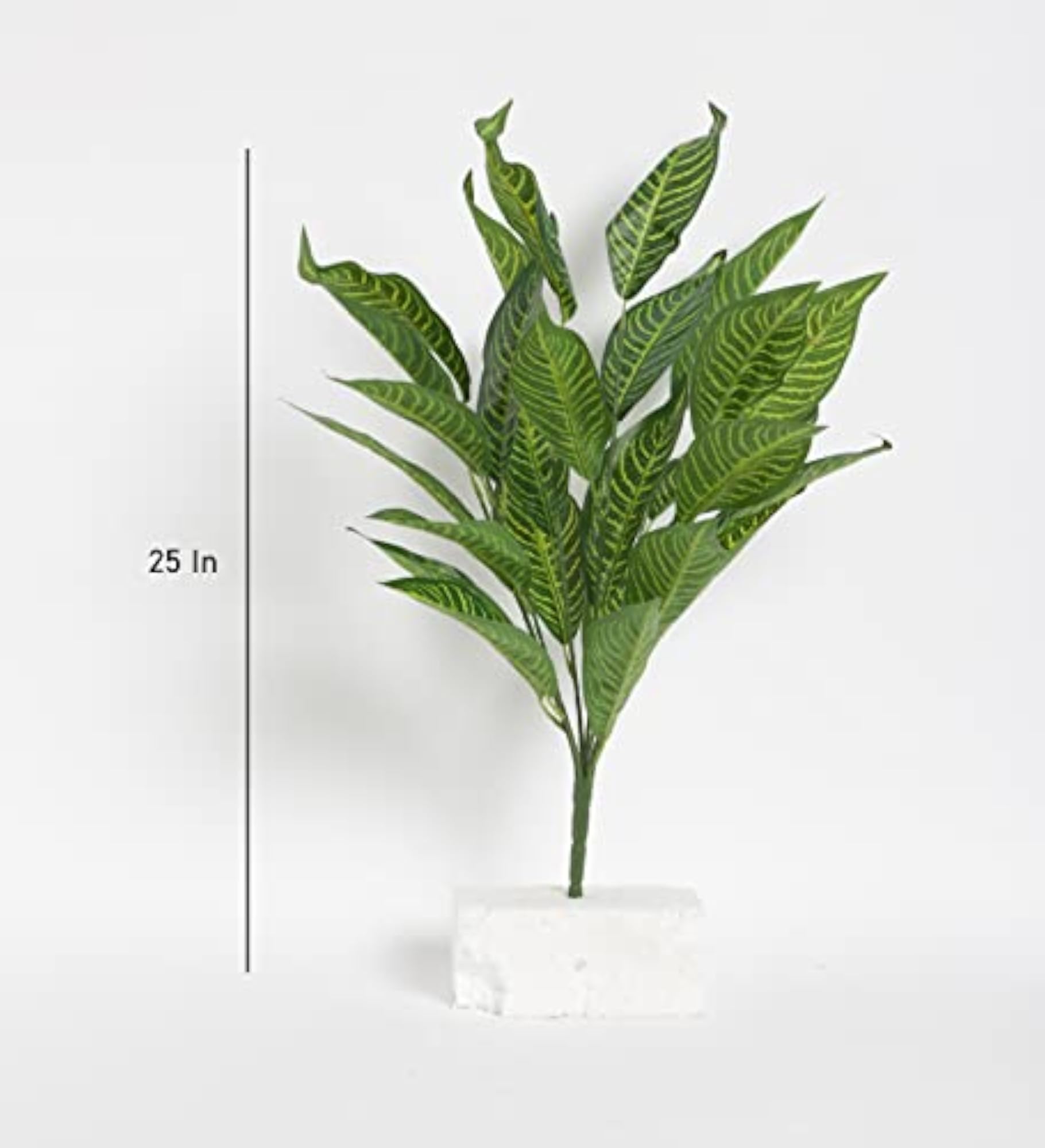 ARICK Decor Artificial Green Iceton Croton Plant